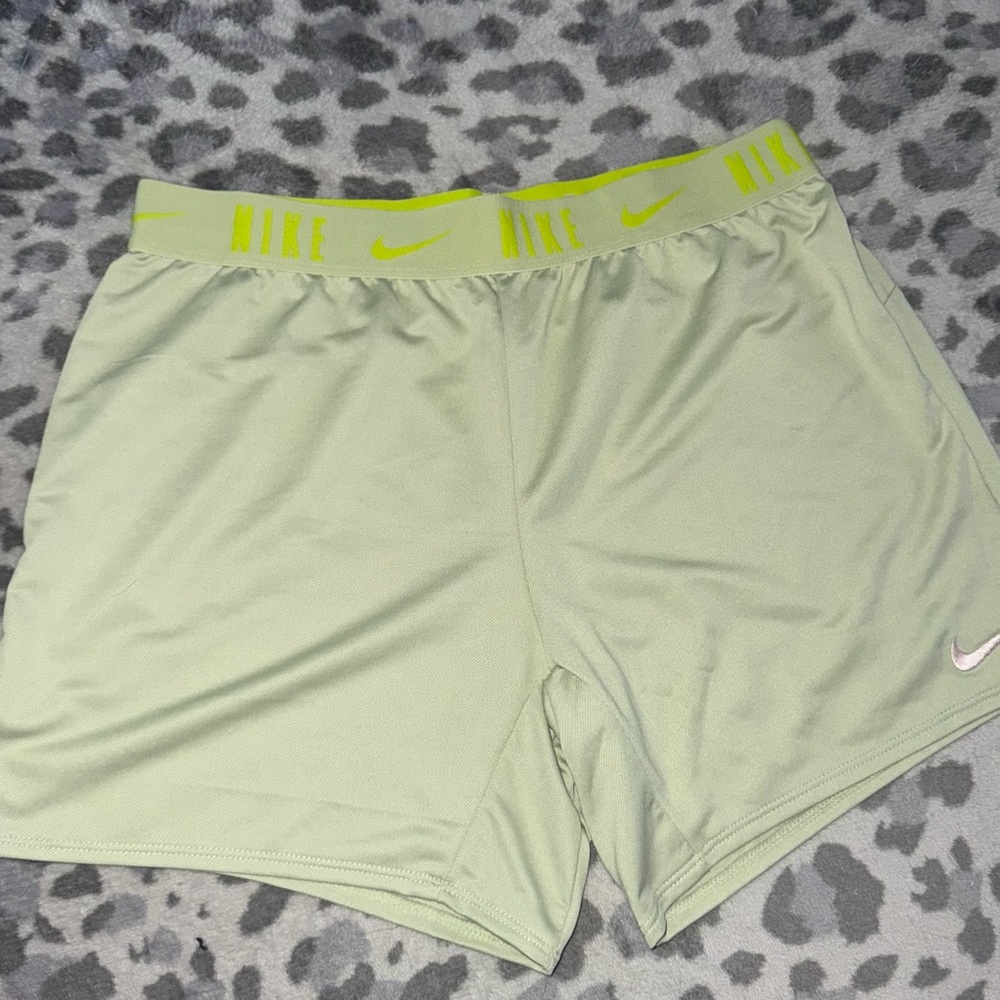 Nike Big Kid  Light Green Shorts